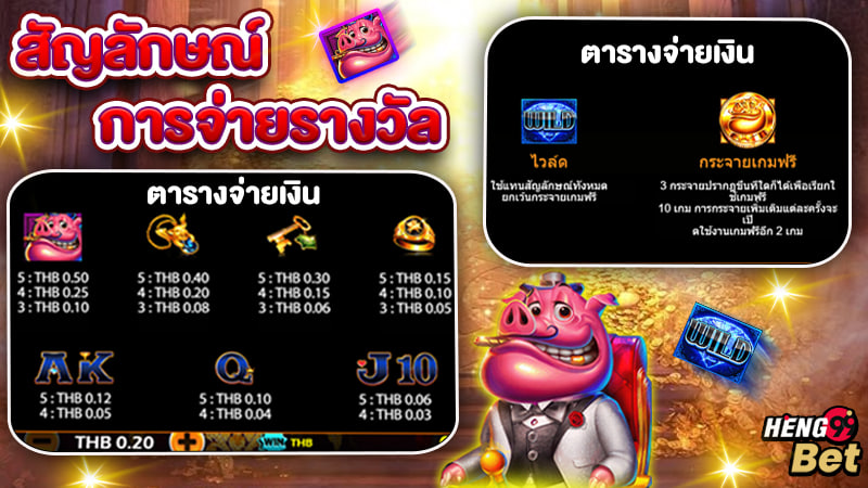 รูปภาพสัญลักษณ์การจ่ายรางวัลของ heng99